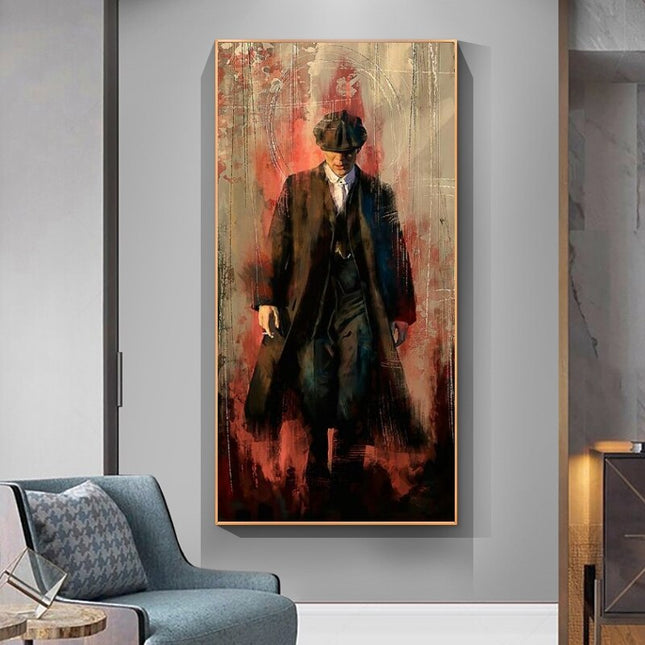 ChandelierDecor - Peaky Blinders Drama Tommy Shelby Canvas Wall Art