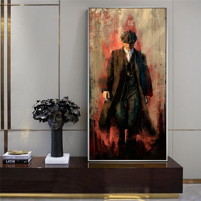 ChandelierDecor - Peaky Blinders Drama Tommy Shelby Canvas Wall Art