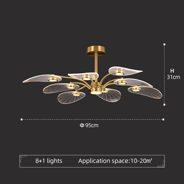 ChandelierDecor - Petals Chandelier: Illuminate Your Space with Grace