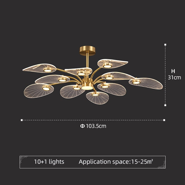 ChandelierDecor - Petals Chandelier: Illuminate Your Space with Grace