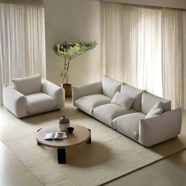 ChandelierDecor - Pillow Sofa Set – Elegant Living Room Comfort