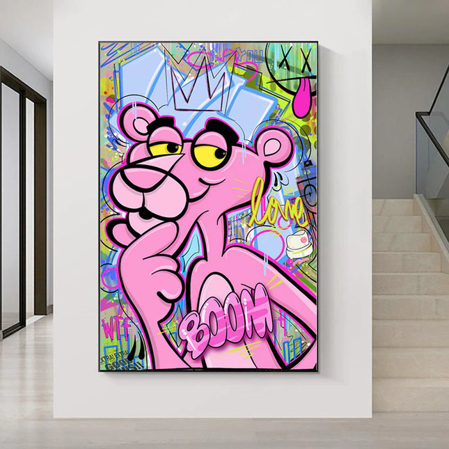 ChandelierDecor - Pink Panther Poster - Modern and Fun