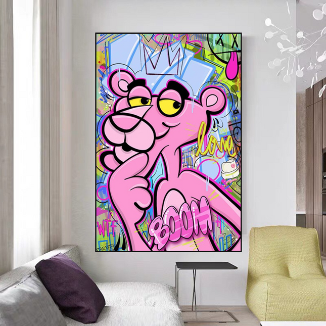 ChandelierDecor - Pink Panther Poster - Modern and Fun