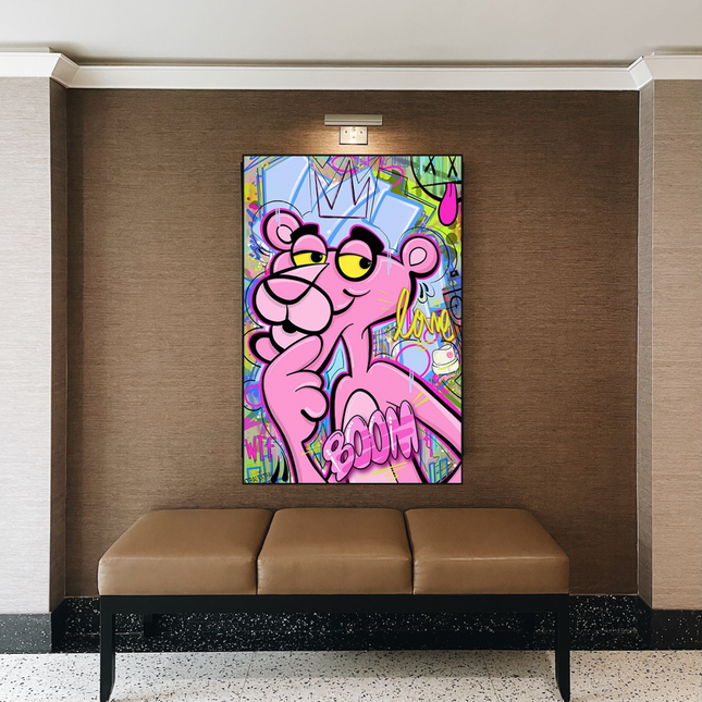 ChandelierDecor - Pink Panther Poster - Modern and Fun