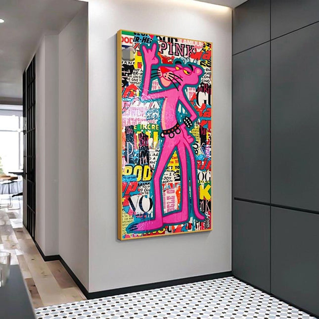 ChandelierDecor - Pink Panther Punk Star Poster Print
