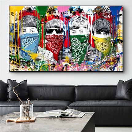 ChandelierDecor - Pop Street Artwork WORLD UNITY No War Canvas Wall Art