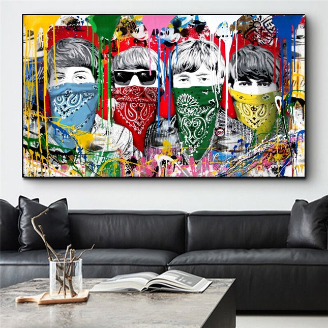 ChandelierDecor - Pop Street Artwork WORLD UNITY No War Canvas Wall Art
