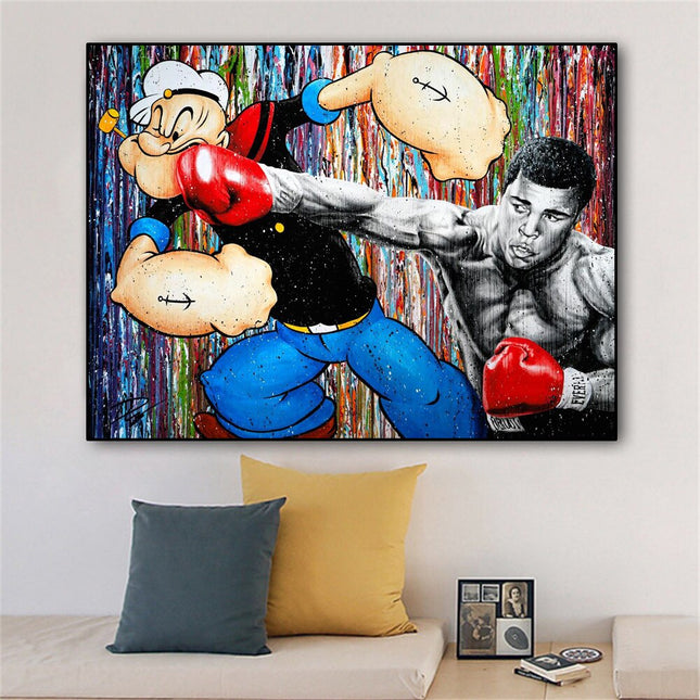 ChandelierDecor - Popeye Picture Canvas Wall Art