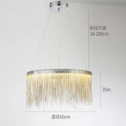 ChandelierDecor - Postmodern Style Living Room Chain Led Chandelier