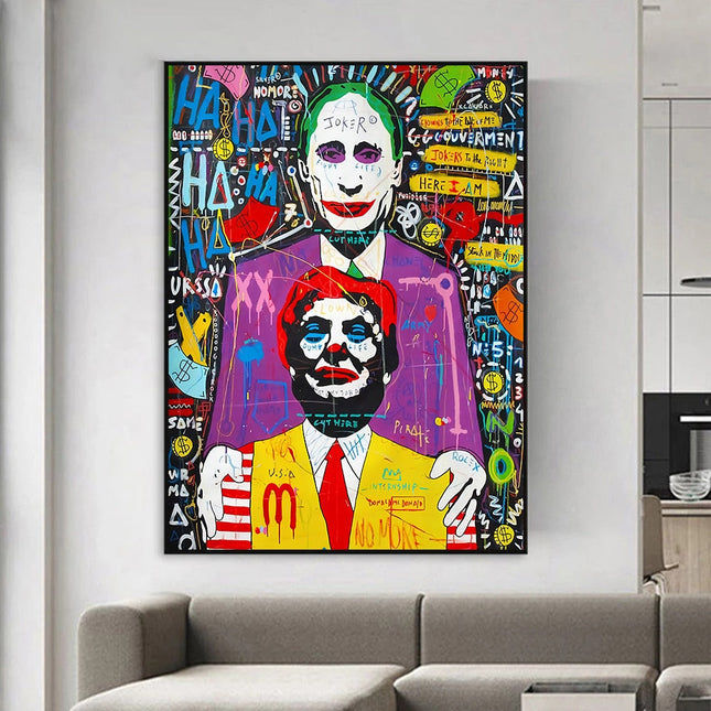 ChandelierDecor - Putin & Trump World Leaders Canvas Art