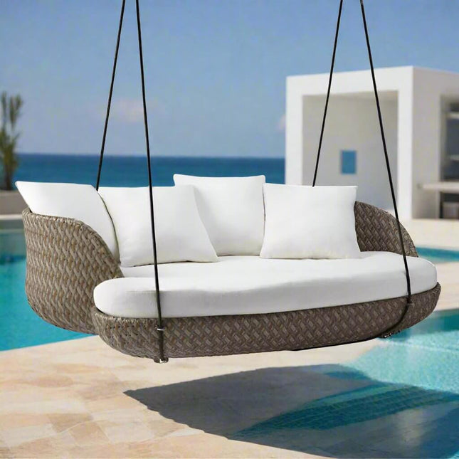ChandelierDecor - Rattan Rattan Wicker Bed – Hanging • Outdoor