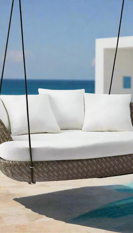 ChandelierDecor - Rattan Rattan Wicker Bed – Hanging • Outdoor