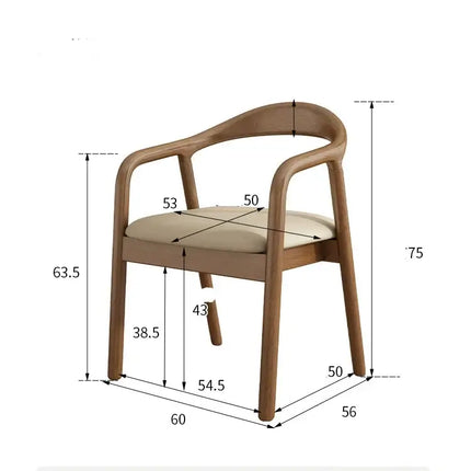 Raw Walnut Dining Chair – Dining Room