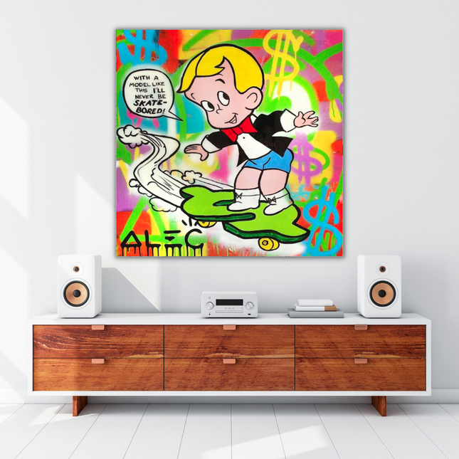 ChandelierDecor - Richie Money Skating - Alec Monopoly Wall Art