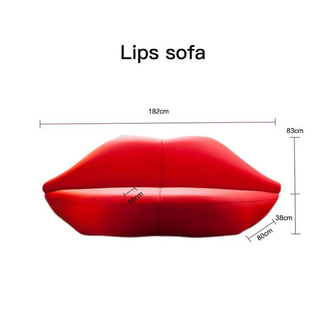 ChandelierDecor - Rose Petal Lips Sofa Set – Modern Velvet Statement Sofa