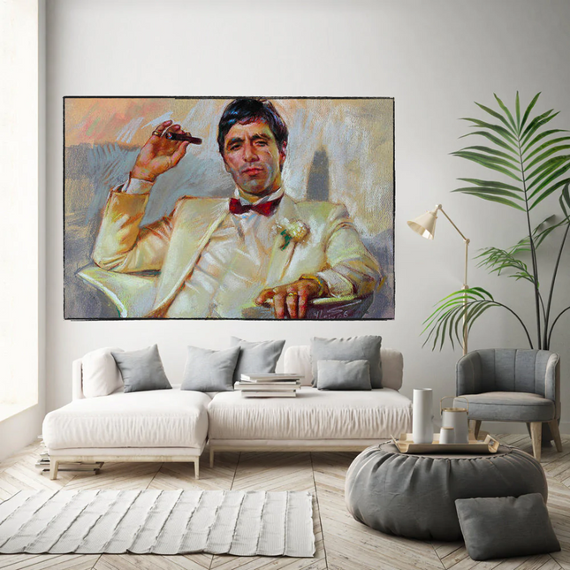 ChandelierDecor - Scarface Pablo Mafia Canvas Wall Art
