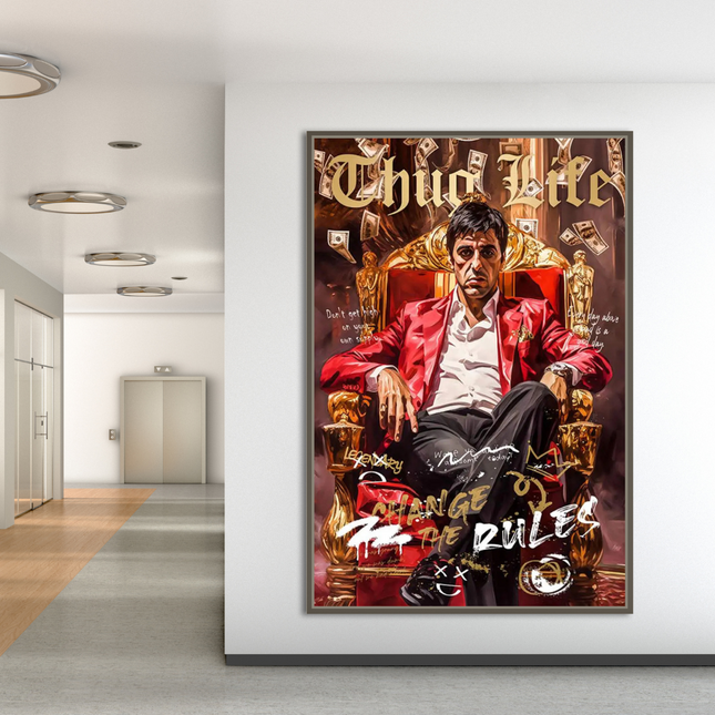 ChandelierDecor - Scarface Thug Life Canvas Wall Art - Exclusive Design
