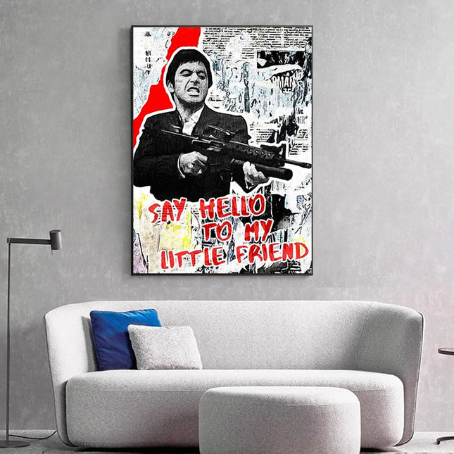 ChandelierDecor - Scarface Tony Montana Poster: Say Hello to my Little friend