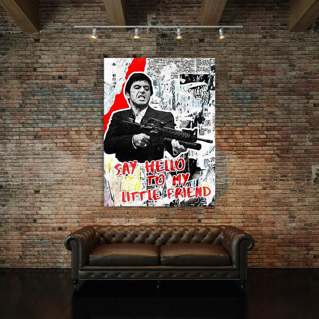 ChandelierDecor - Scarface Tony Montana Poster: Say Hello to my Little friend