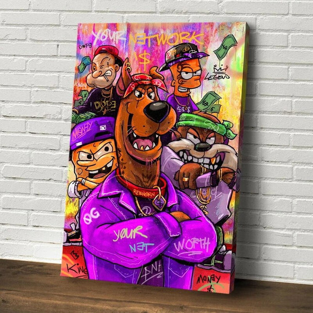 ChandelierDecor - Scooby Doo Macho Canvas Wall Art