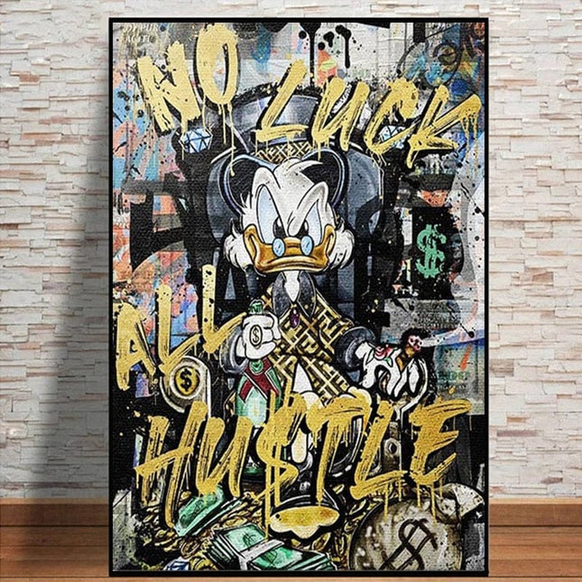 ChandelierDecor - Scrooge Hustle Canvas Wall Art: Discover the Perfect Decor