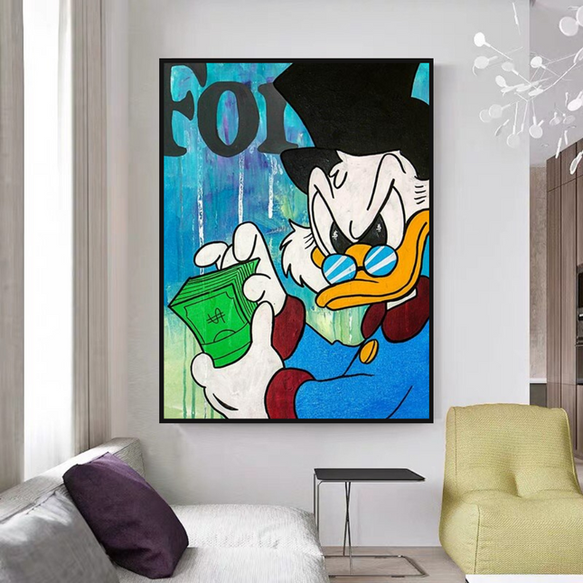 ChandelierDecor - Scrooge McDuck Forbes Canvas Wall Art