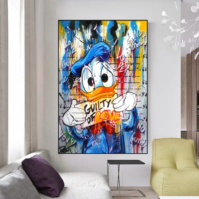ChandelierDecor - Scrooge McDuck Guilty of Love Wall Art
