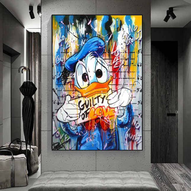 ChandelierDecor - Scrooge McDuck Guilty of Love Wall Art
