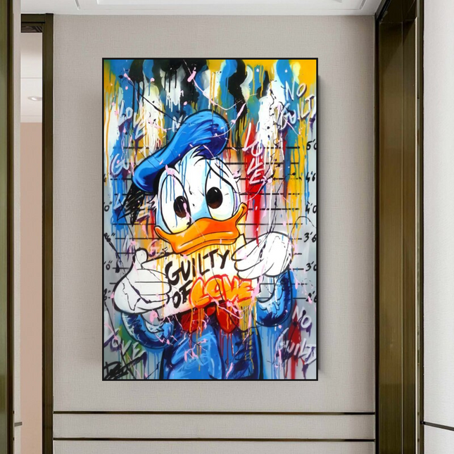 ChandelierDecor - Scrooge McDuck Guilty of Love Wall Art