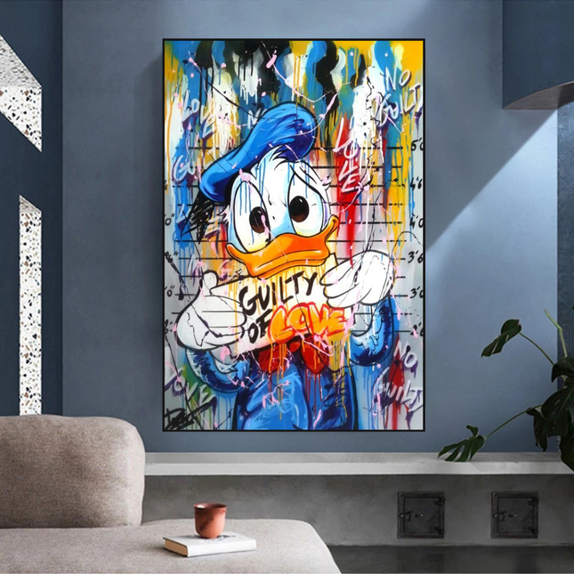 ChandelierDecor - Scrooge McDuck Guilty of Love Wall Art