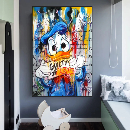 ChandelierDecor - Scrooge McDuck Guilty of Love Wall Art