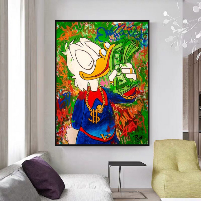 ChandelierDecor - Scrooge McDuck Millionaire Canvas Wall Art