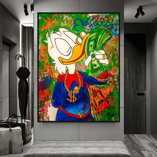 ChandelierDecor - Scrooge McDuck Millionaire Canvas Wall Art