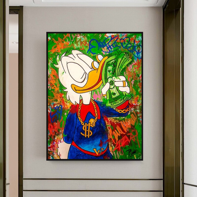 ChandelierDecor - Scrooge McDuck Millionaire Canvas Wall Art
