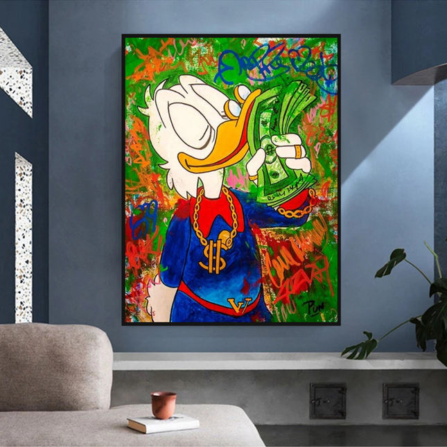 ChandelierDecor - Scrooge McDuck Millionaire Canvas Wall Art