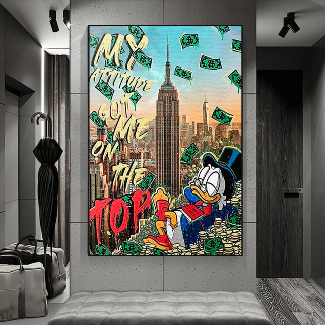 ChandelierDecor - Scrooge Mcduck Canvas Wall Art - Limited Edition Design