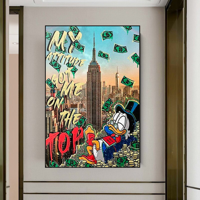ChandelierDecor - Scrooge Mcduck Canvas Wall Art - Limited Edition Design