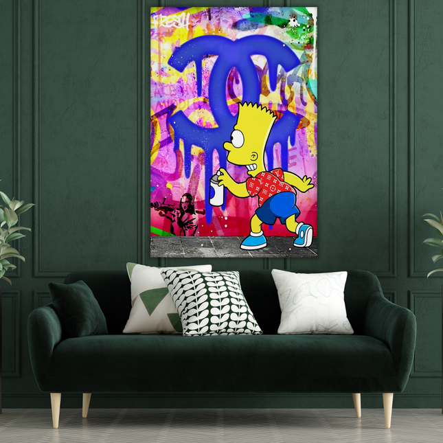 ChandelierDecor - Simpson Canvas Wall Art: Unique and Vibrant Decor