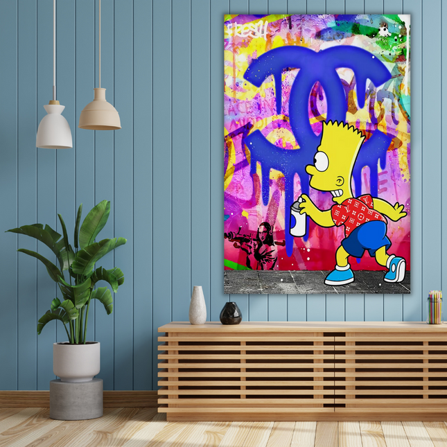 ChandelierDecor - Simpson Canvas Wall Art: Unique and Vibrant Decor
