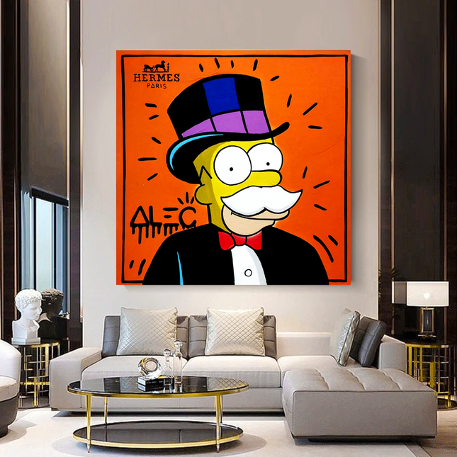 ChandelierDecor - Simpsons Canvas Wall Art ‚Äì Hermes by Alec