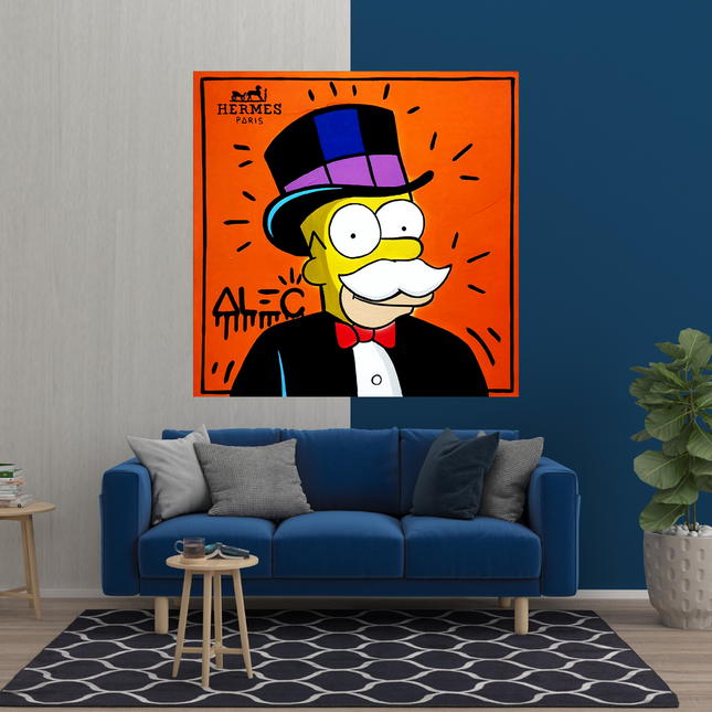 ChandelierDecor - Simpsons Canvas Wall Art ‚Äì Hermes by Alec