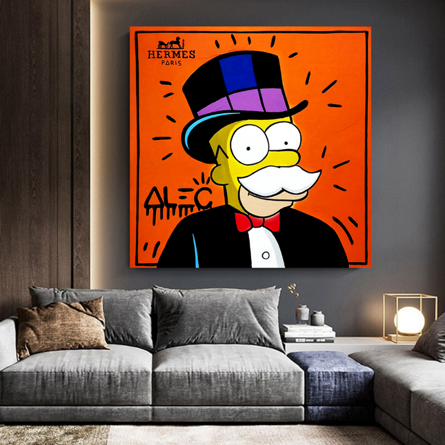 ChandelierDecor - Simpsons Canvas Wall Art ‚Äì Hermes by Alec