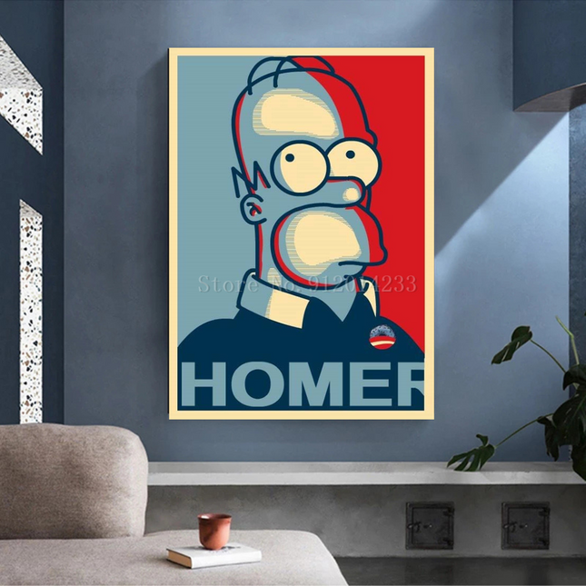 ChandelierDecor - Simpsons HOMER Canvas Wall Art