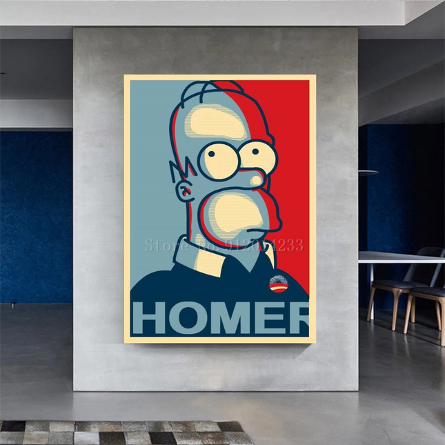ChandelierDecor - Simpsons HOMER Canvas Wall Art