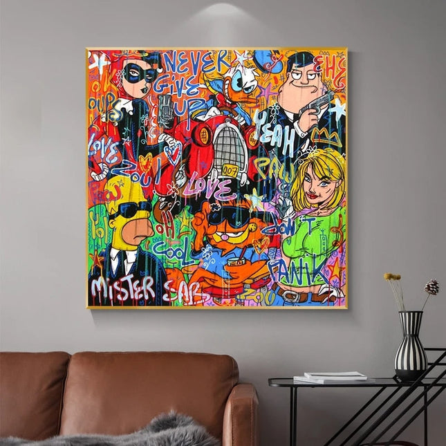 ChandelierDecor - Simpsons Money Canvas Wall Art