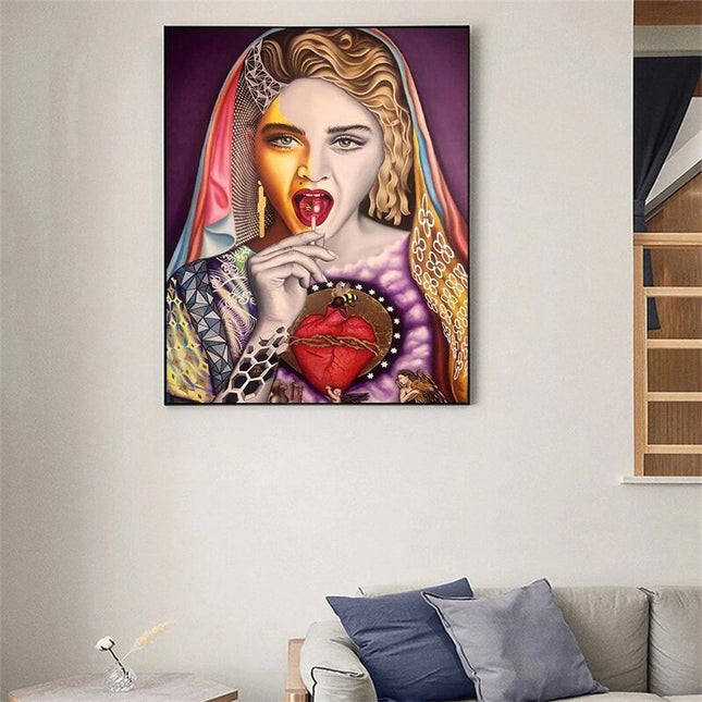 ChandelierDecor - Singer Madonna Canvas Wall Art