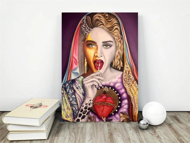 ChandelierDecor - Singer Madonna Canvas Wall Art