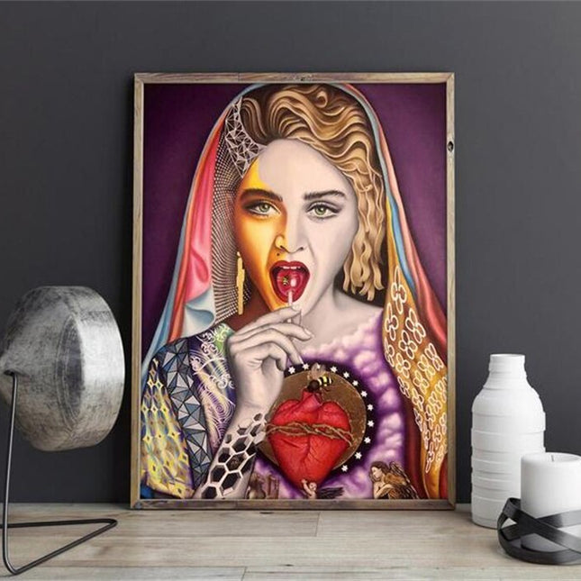 ChandelierDecor - Singer Madonna Canvas Wall Art