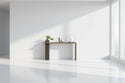 ChandelierDecor - Slim Solid Wood Console Table for Narrow Spaces