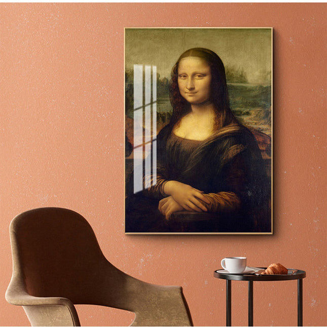 ChandelierDecor - Smile Of Mona Lisa Canvas Wall Art